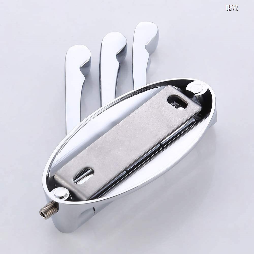 Swivel Hooks Solid Metal Foldable Towel Hooks with Multi Three Rotating Arms Swing Arm Triple Robe Hook Hanger, Wall Mounted, Chrome Finish