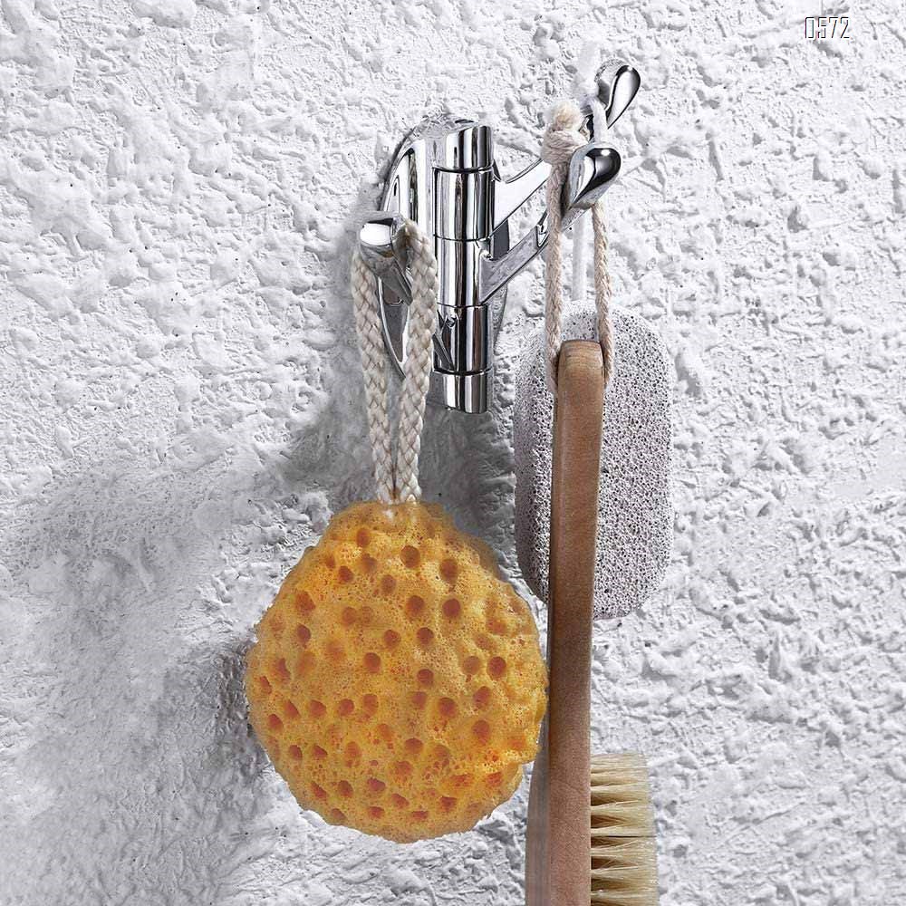 Swivel Hooks Solid Metal Foldable Towel Hooks with Multi Three Rotating Arms Swing Arm Triple Robe Hook Hanger, Wall Mounted, Chrome Finish
