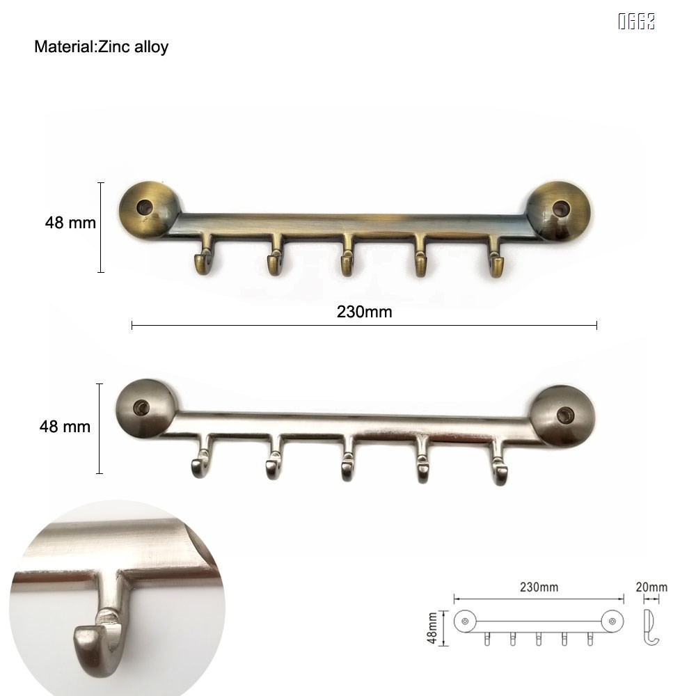 5-hook storage rack-wall-mounted storage boxes for entrances, corridors, kitchens, offices-can accommodate cars, door keys, wall-mounted car key racks