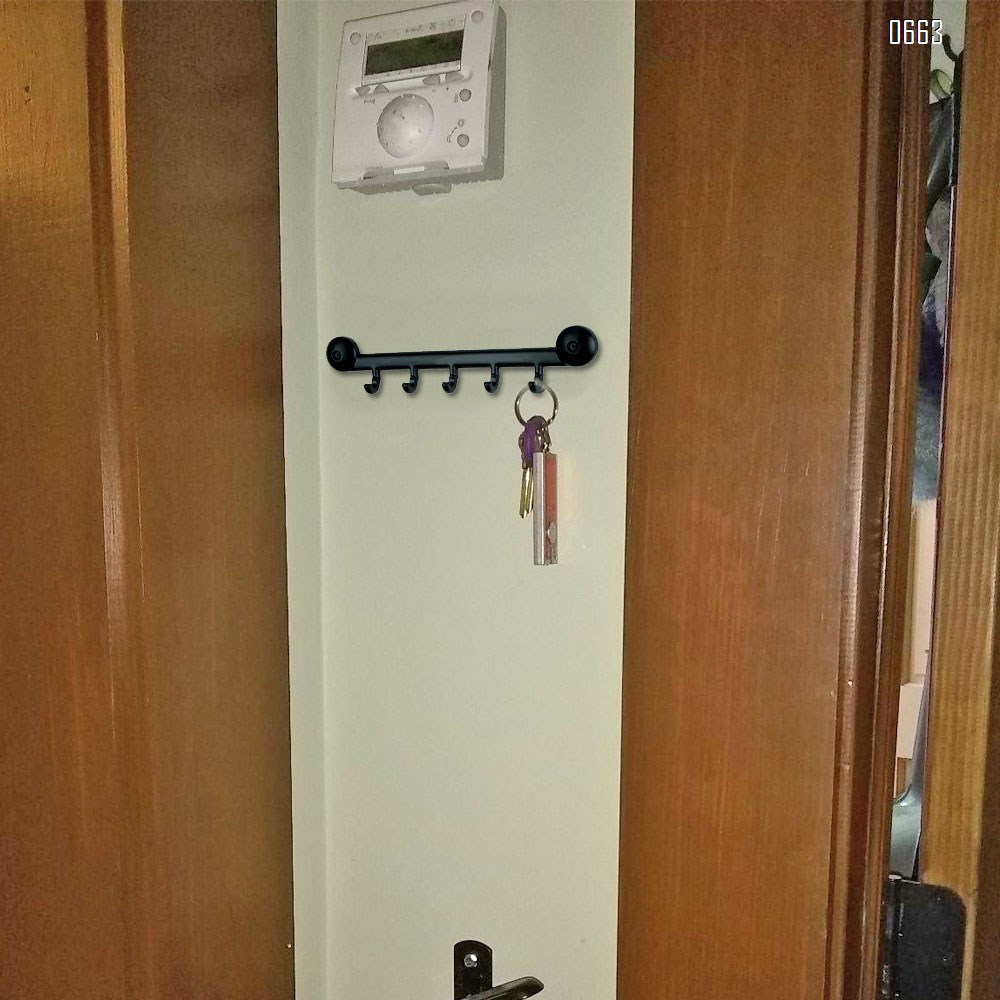 5-hook storage rack-wall-mounted storage boxes for entrances, corridors, kitchens, offices-can accommodate cars, door keys, wall-mounted car key racks