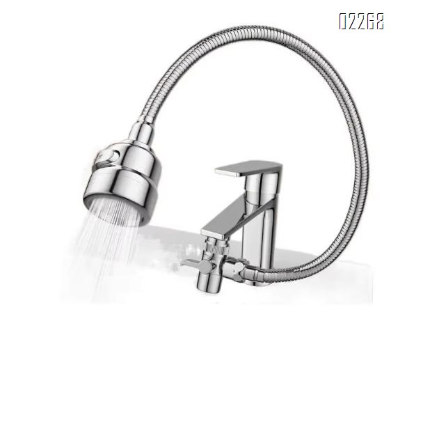 Faucet Sprayer Attachment, Rotate Swivel Water Saving Tap Aerator, 3 Mode Adjustable Faucet Extender