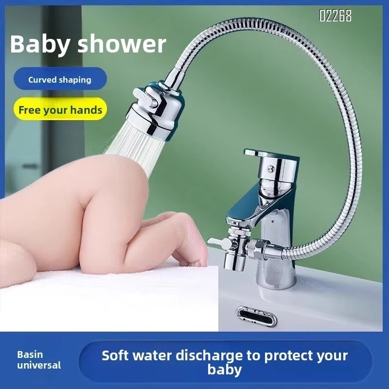 Faucet Sprayer Attachment, Rotate Swivel Water Saving Tap Aerator, 3 Mode Adjustable Faucet Extender