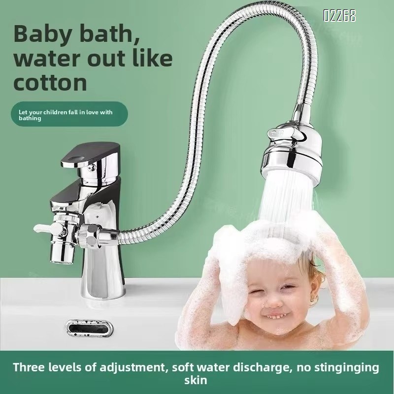 Faucet Sprayer Attachment, Rotate Swivel Water Saving Tap Aerator, 3 Mode Adjustable Faucet Extender