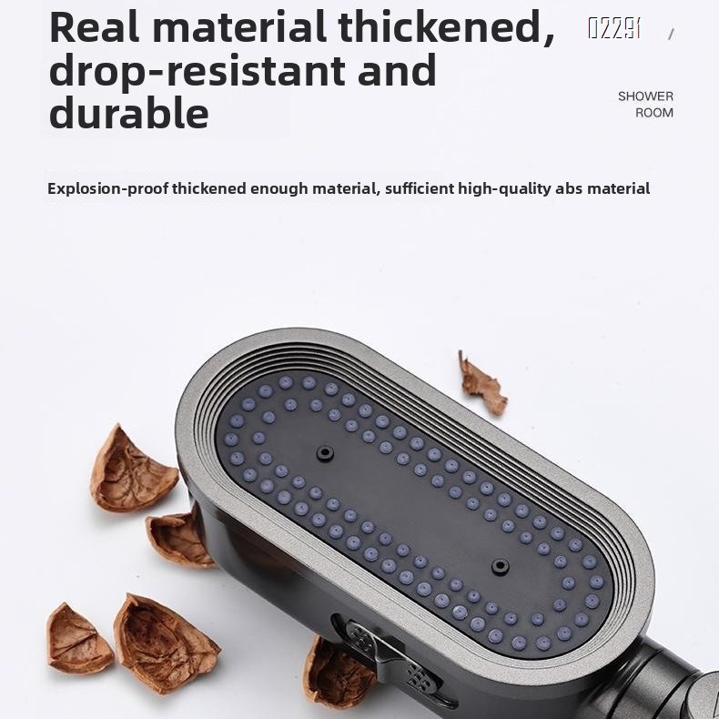 High Pressure Shower Head Handheld 3-Settings Powerful Water Spray Shower Head with Hose and Holder