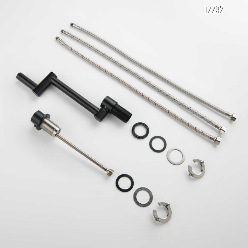 304 Stainless Steel Sink Folding Kitchen Faucet Rotating Hot and Cold Water Dual Outlet Faucet