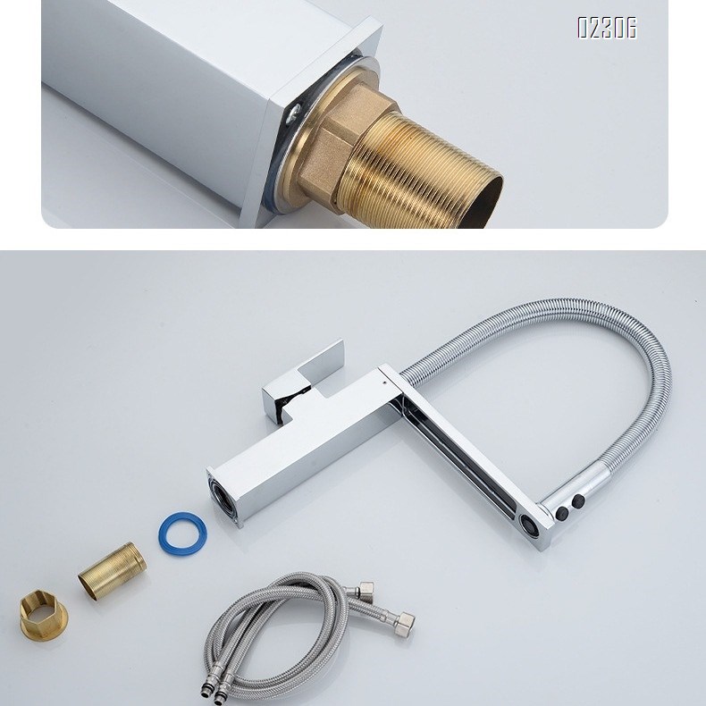 Kitchen Sink Faucet Multi-Functional Brass Anti-Splash Cold and Hot Spring Kitchen Faucet Tap