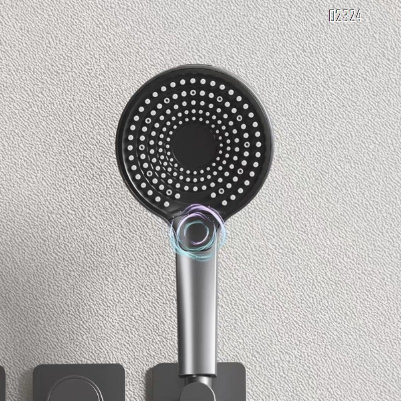 Brass Home Use Simple Minimalist Hotel Style Hot and Cold Water Concealed Embedded Shower Head Set
