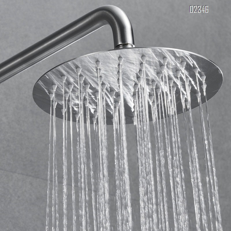 304 Stainless Steel Wall Mounted Thermostatic Mixing Valve Concealed Rain Shower Booster Square Concealed Shower Head Set