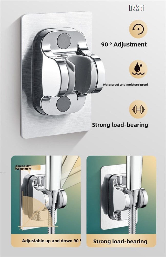 High Pressure 3 Ways Handheld Shower Head White with Switch Pressure Boosting Anti Clogging Home Essentials for Bathroom