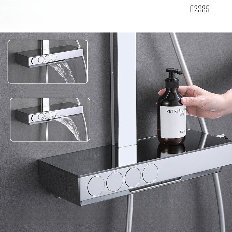 2025 New Ultra-Thin Magnetic Four-Function Shower Head Set All-Brass Multi-Functional Handheld Household Tap
