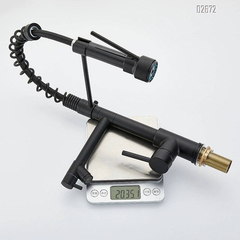 Kitchen faucet for home use pull-out cold and hot spring faucet for sink and washing basin vegetable sink faucet