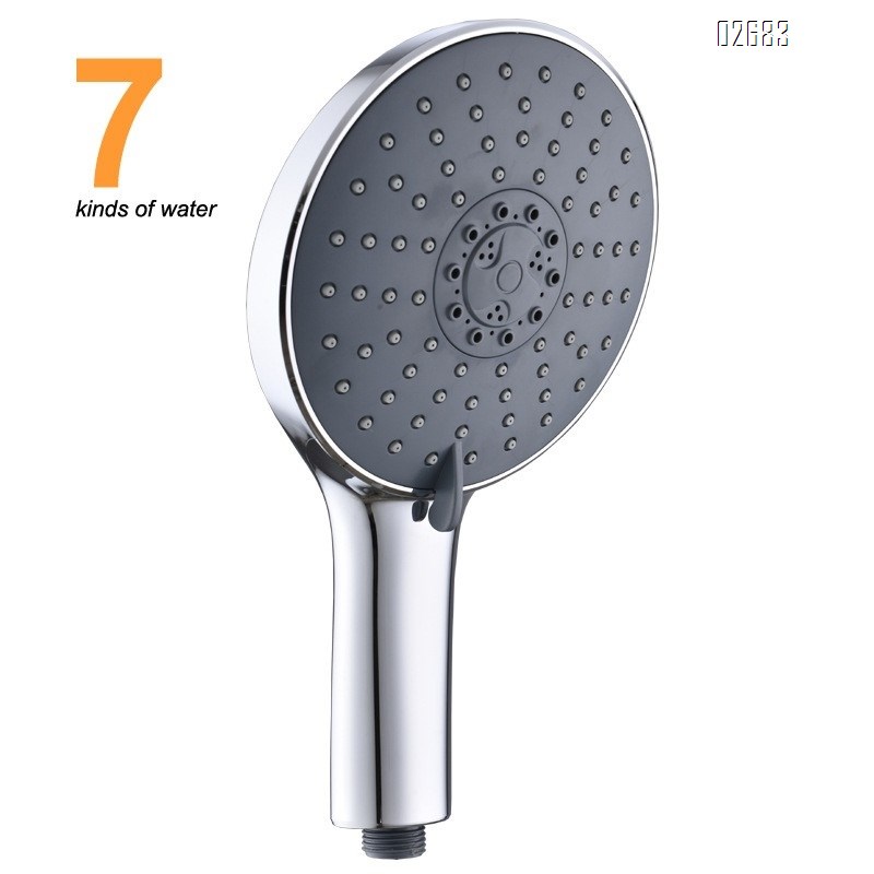 Shower Head Set 7 Functions High Pressure with Handheld Non-Clogging Nozzles  Hand Held Shower Head Leakproof Hose and Bracket