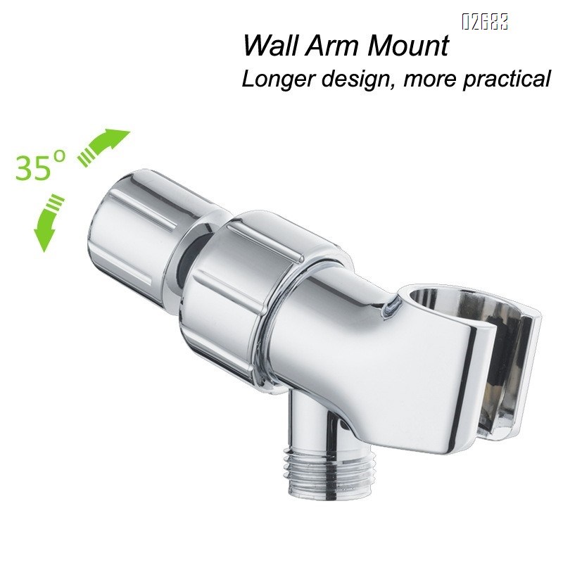 Shower Head Set 7 Functions High Pressure with Handheld Non-Clogging Nozzles  Hand Held Shower Head Leakproof Hose and Bracket
