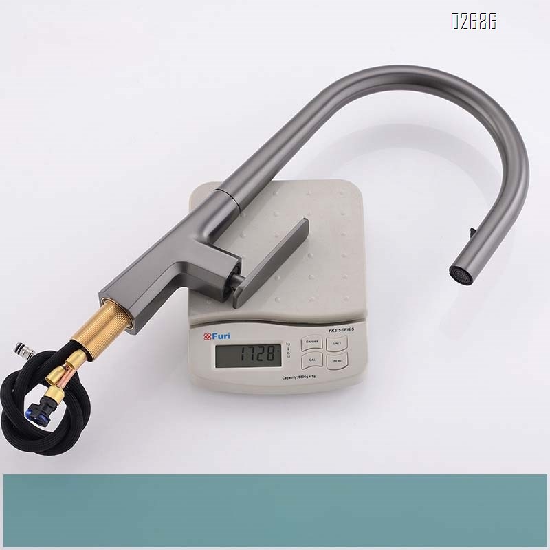 Kitchen faucet pull-out vegetable sink cold and hot wash basin sink faucet home use telescopic faucet