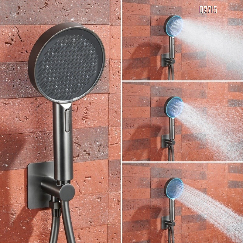 White concealed embedded hidden ceiling light shower hidden embedded precast cold and hot full Brass pressure shower set