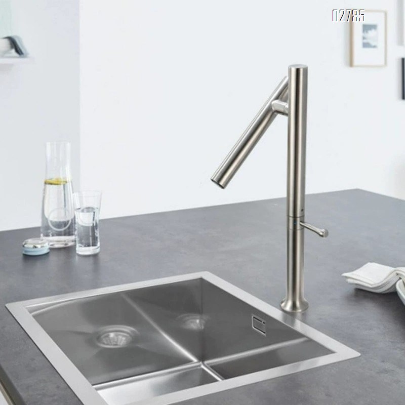 304 stainless steel swivel rotation faucet for kitchen sink with ceramic valve core wash vegetables cold and hot water faucet