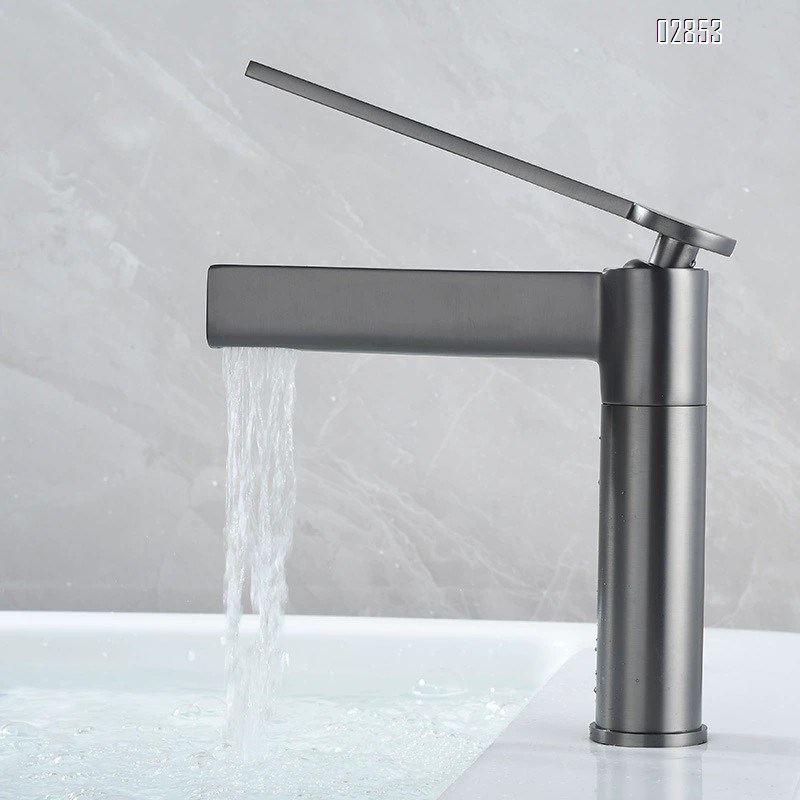 Modern Brass pull-down kitchen Faucet Cold and hot water  water purifier pull-out faucet Chrome Finished
