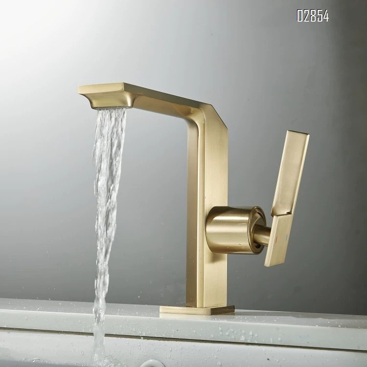 Gold American Cold and hot water Basin faucet all Brass pure all brass wash basin faucet Chrome Finished