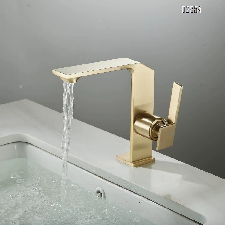 Gold American Cold and hot water Basin faucet all Brass pure all brass wash basin faucet Chrome Finished