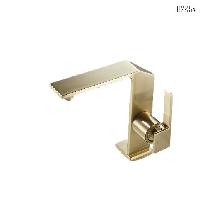 Gold American Cold and hot water Basin faucet all Brass pure all brass wash basin faucet Chrome Finished