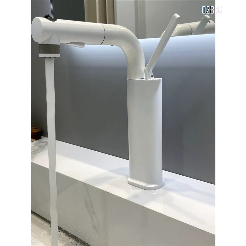 German green and white wash basin up and down faucet pull-out cold and hot wash basi bathroom