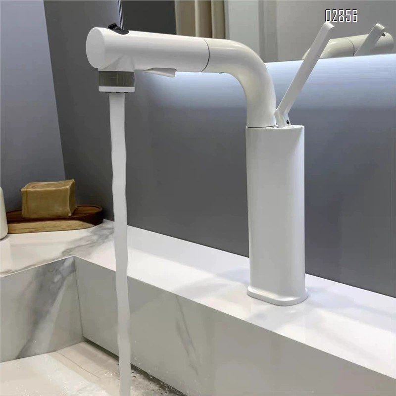 German green and white wash basin up and down faucet pull-out cold and hot wash basi bathroom