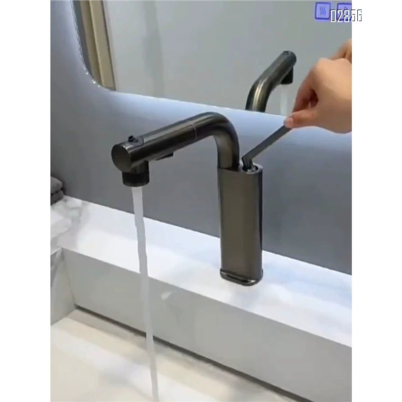 German green and white wash basin up and down faucet pull-out cold and hot wash basi bathroom