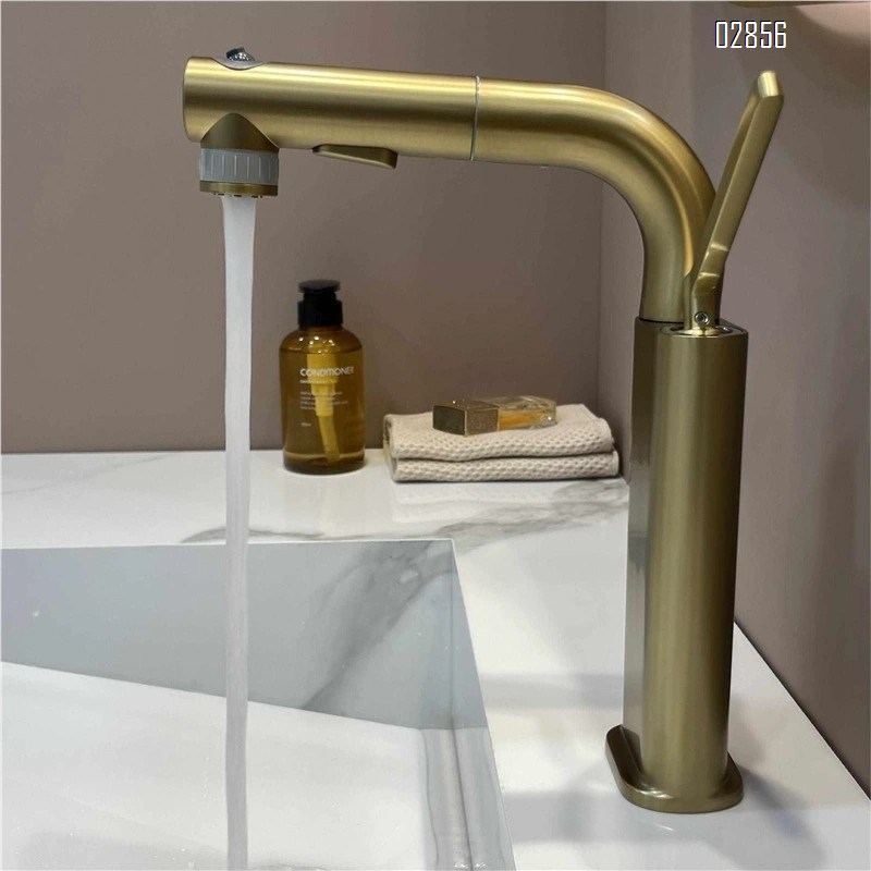German green and white wash basin up and down faucet pull-out cold and hot wash basi bathroom