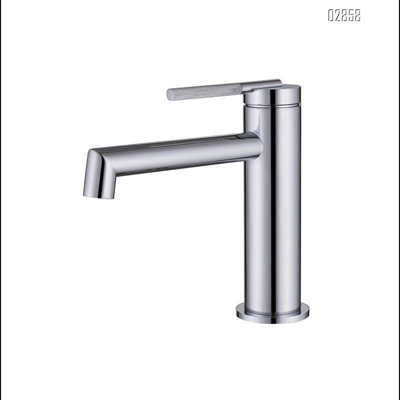 Italian vintage creative cold and hot water faucet all Brass single  hole art golden wash basin under the wash basin Tap