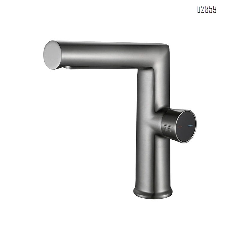 Rotation Switch Cold and hot water Basin faucet all copper pure all brass wash basin faucet Chrome Finished
