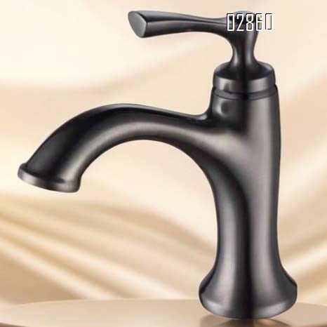 All brass Cold and hot water Basin faucet Single Hole pure all brass wash basin faucet Chrome Finished