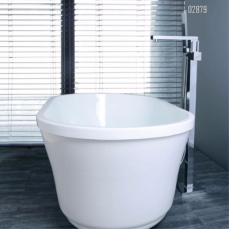 Brass freestanding bath bathtub faucets single column single handle mixing cold and hot floor-mounted bathtub faucet