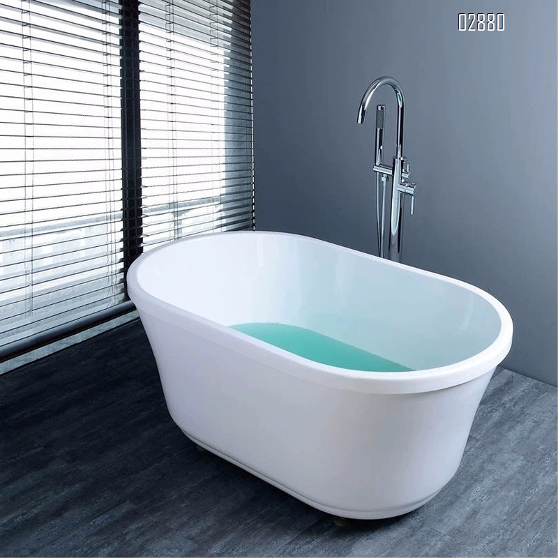 Bathroom embedded box floor bathtub faucet standing type concubine bathtub shower all Brass cold and hot water faucets