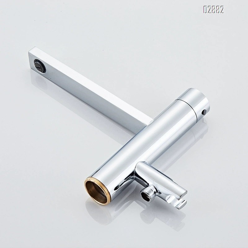 Brass  Home Stand Alone Bathtub Shower Head Hot and Cold Tap Floor-Mounted Sink Vertical Shower Set