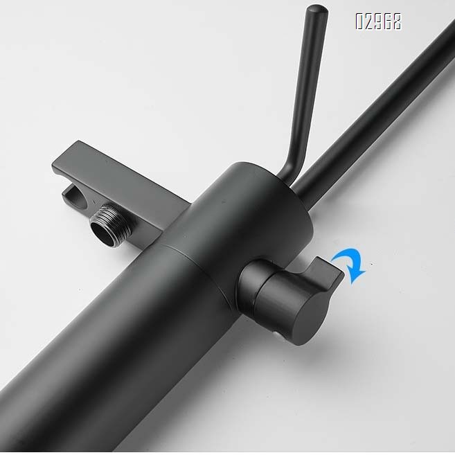 shower faucet floor-mounted exposed constant temperature electric cold and hot mixing valve three-way plus shower head