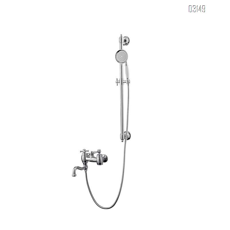 European minimalist shower Head faucet set separate bathroom simple all-Brass faucet minimalist bathroom shower set