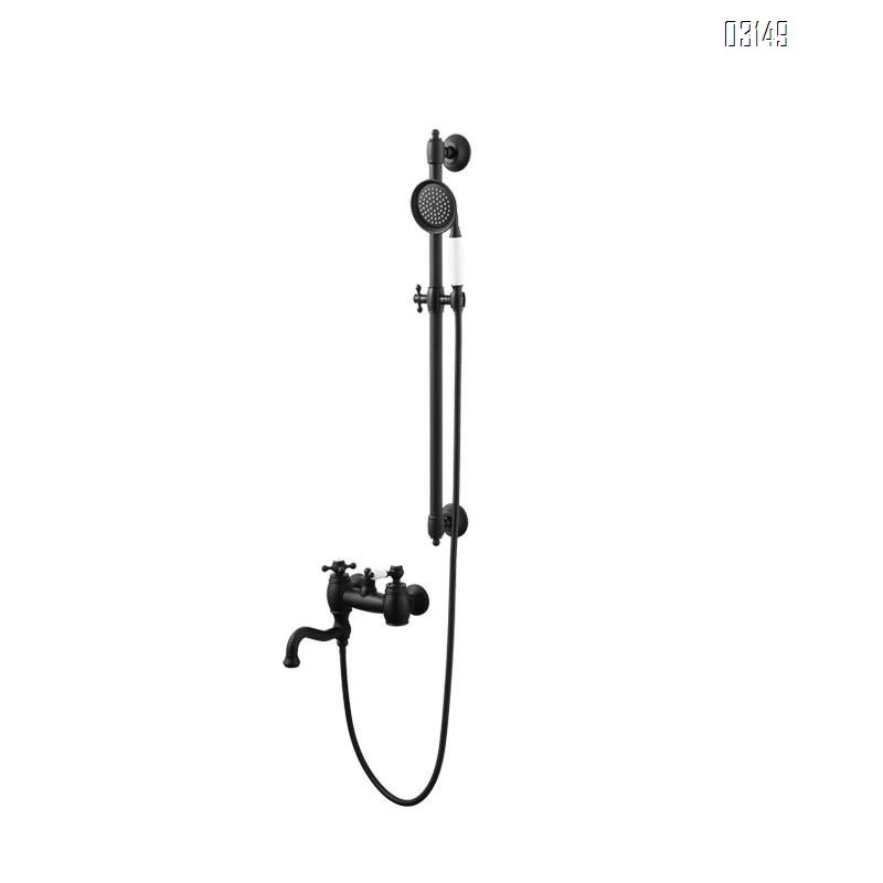 European minimalist shower Head faucet set separate bathroom simple all-Brass faucet minimalist bathroom shower set