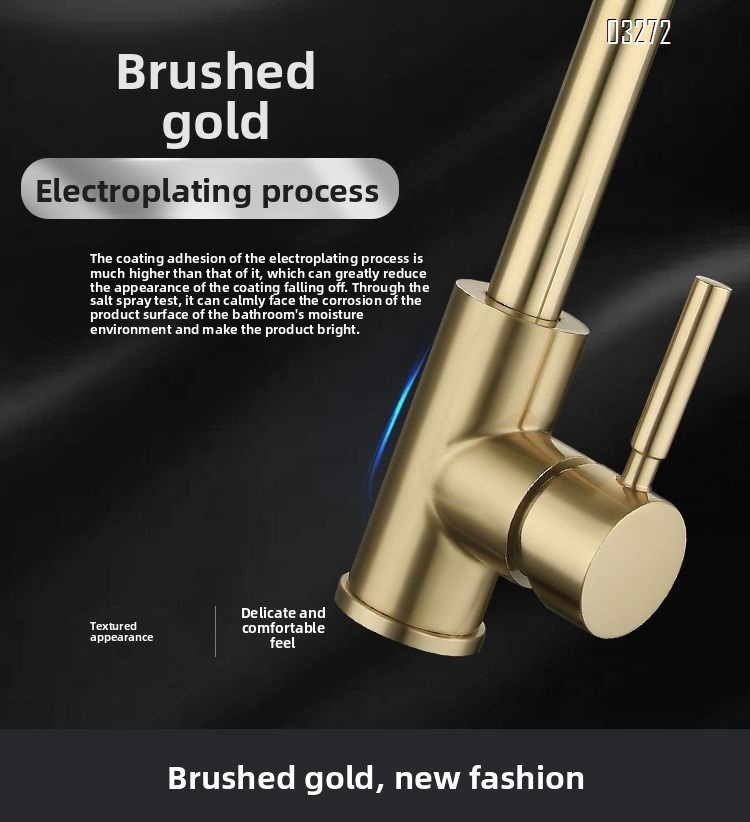 Single Handle High Arc Kitchen Faucet Stainless Steel Brushed Nickel,Single Hole Kitchen Sink Faucet,Modern  Bar Sink Faucet