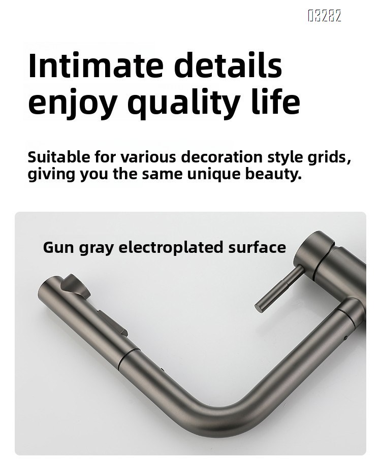 Kitchen Faucet with Pull-Out Sprayer, Modern Single Hole Kitchen Sink Faucet Dual Spray Mode Single Handle, Stainless