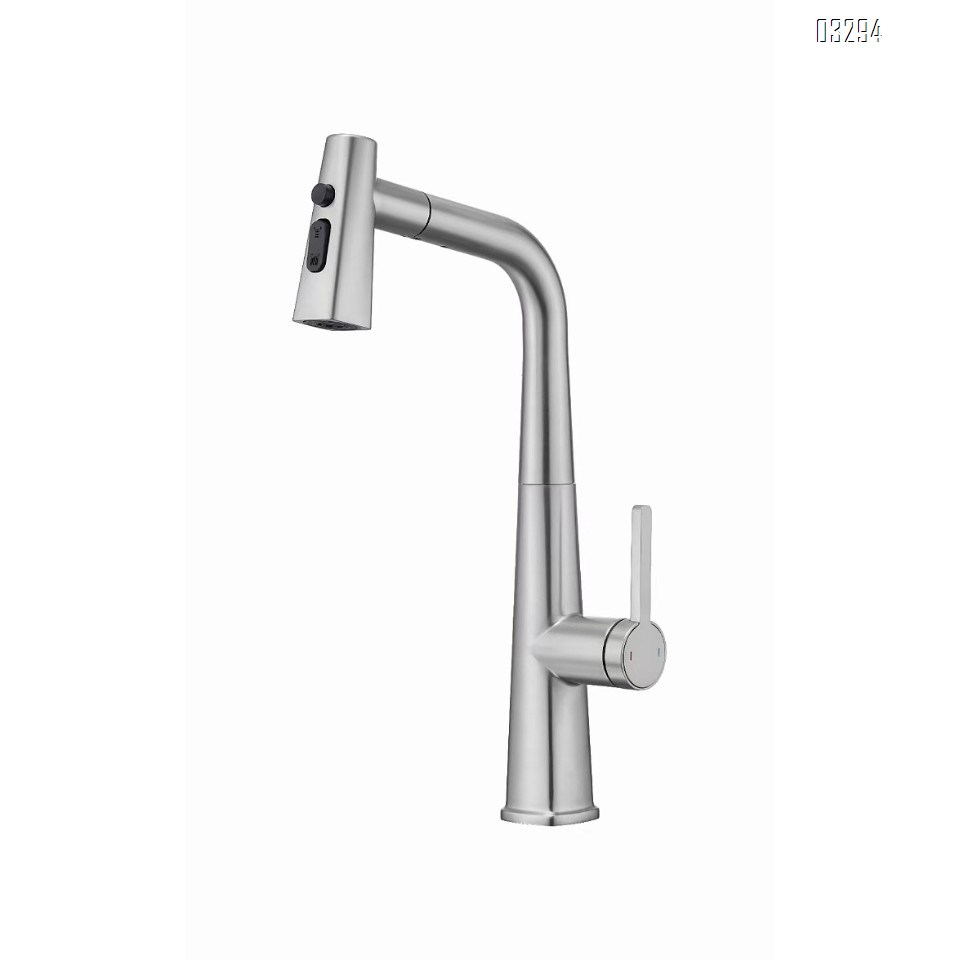 Gun gray kitchen pull-out faucet sink vegetable basin faucet cold and hot kitchen telescopic swivel Tap