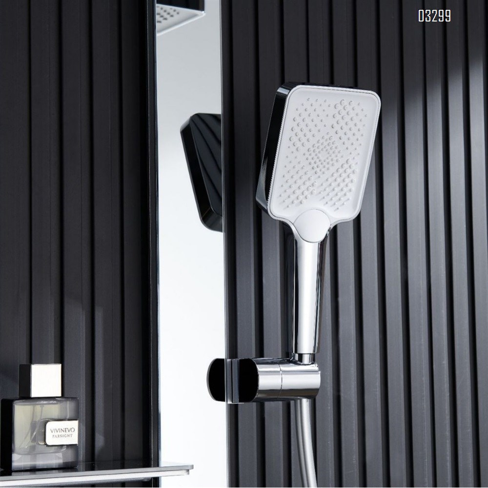 Piano temperature control shower set with home decoration pressure increasing shower head with temperature control digital displayTap