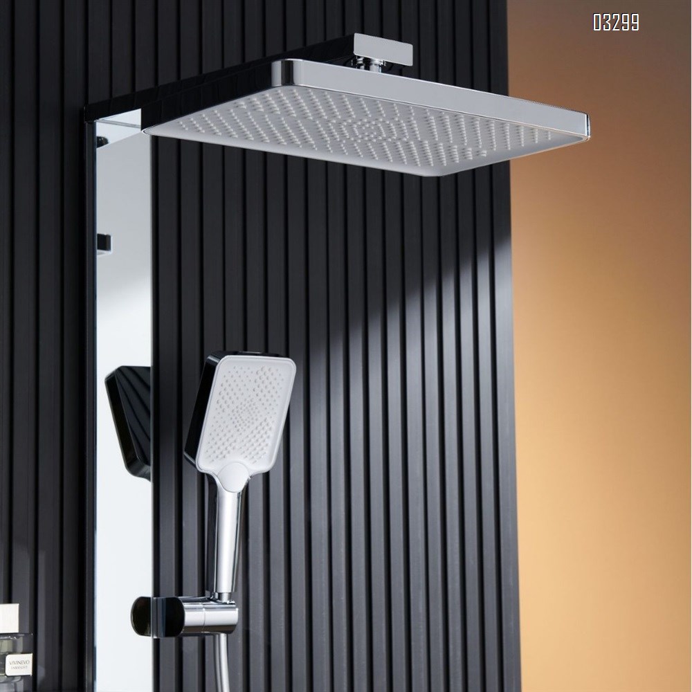 Piano temperature control shower set with home decoration pressure increasing shower head with temperature control digital displayTap