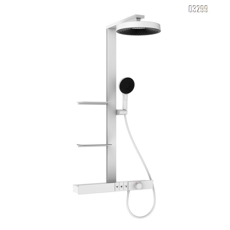 Piano temperature control shower set with home decoration pressure increasing shower head with temperature control digital displayTap