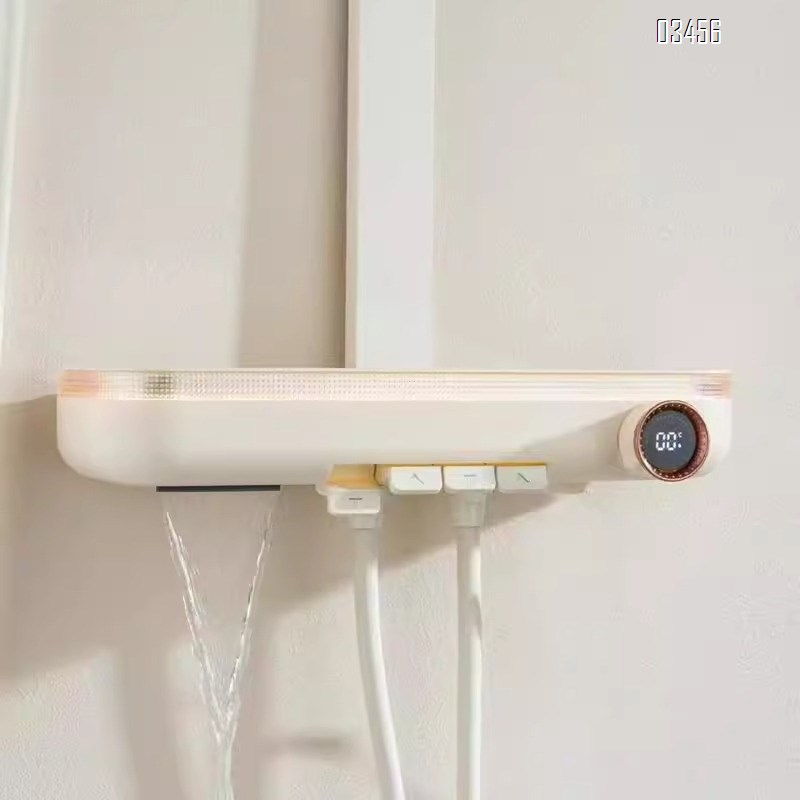 Brass Shower Head Set Home Wall-mounted High-end Digital Display Atmosphere Light Hotel Bathroom Pressure Shower Tap