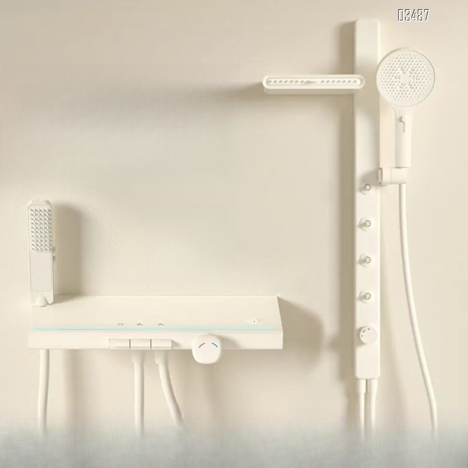Brass cordless lifting rod waist spray massage shower simple shower head set multi-functional cold and hot separate Tap