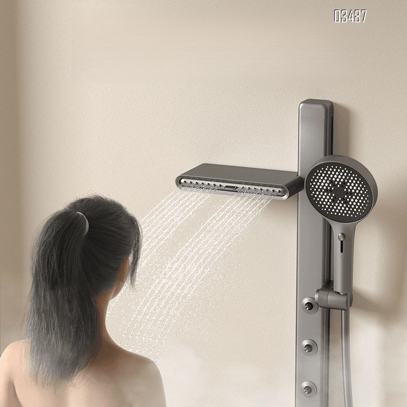 Brass cordless lifting rod waist spray massage shower simple shower head set multi-functional cold and hot separate Tap