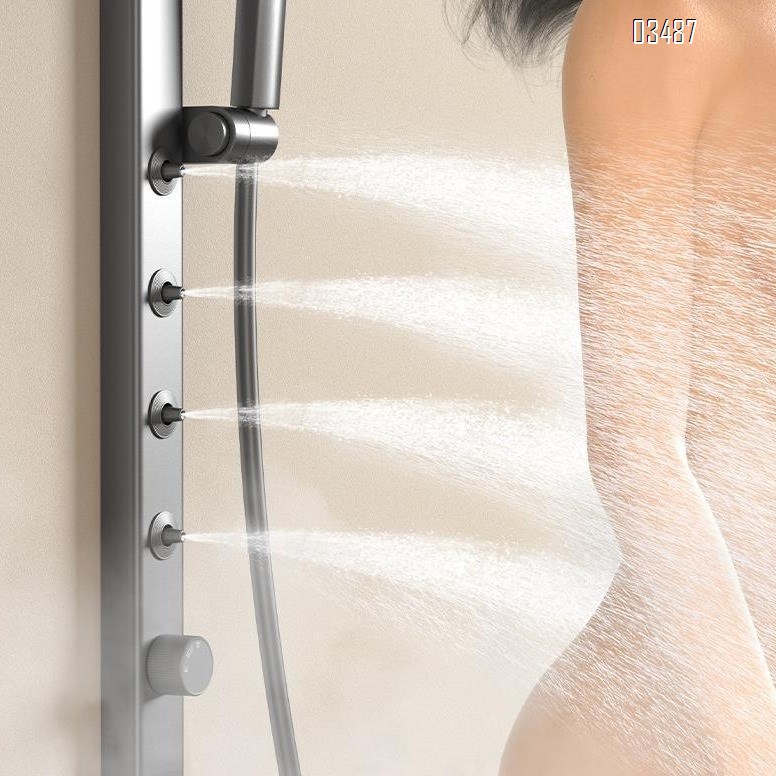 Brass cordless lifting rod waist spray massage shower simple shower head set multi-functional cold and hot separate Tap