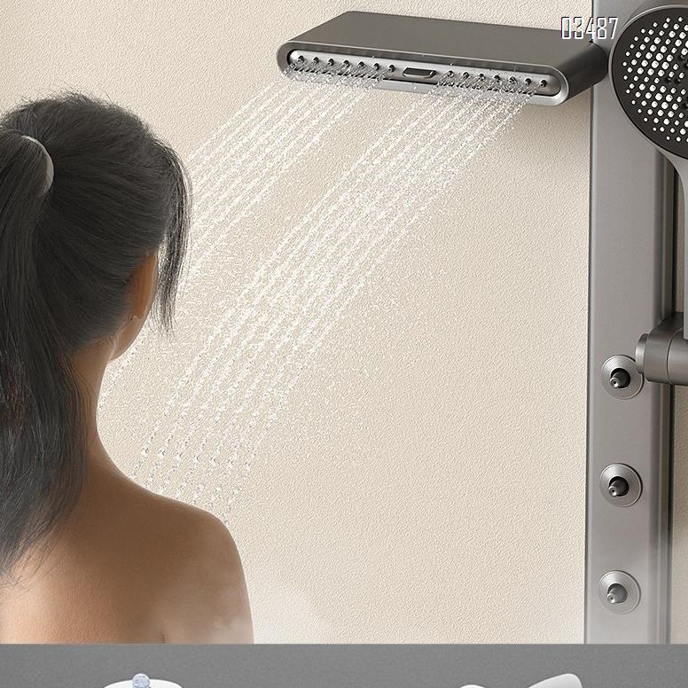 Brass cordless lifting rod waist spray massage shower simple shower head set multi-functional cold and hot separate Tap
