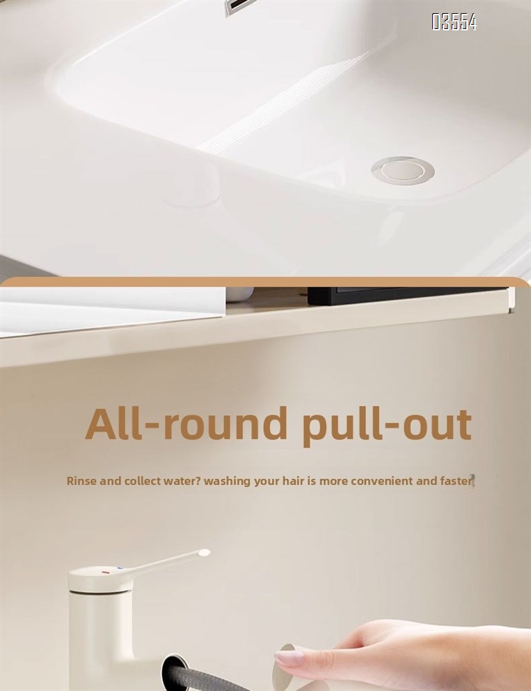 Dual Spray Pattern Pull Out Kitchen Faucet with Switch Button  Small Single Handle Kitchen Sink Faucet Deck Mounted Cheap Price
