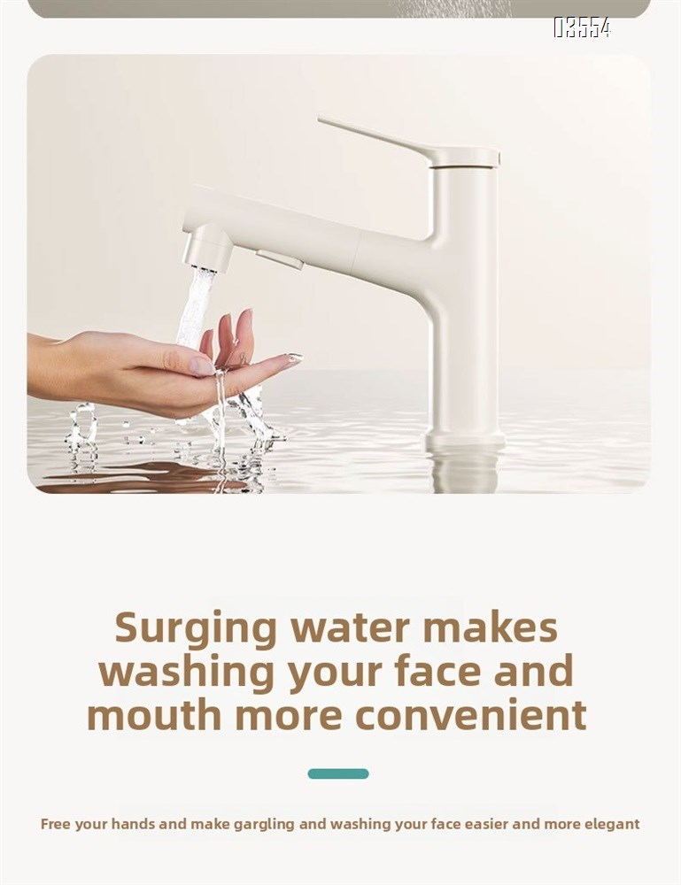Dual Spray Pattern Pull Out Kitchen Faucet with Switch Button  Small Single Handle Kitchen Sink Faucet Deck Mounted Cheap Price
